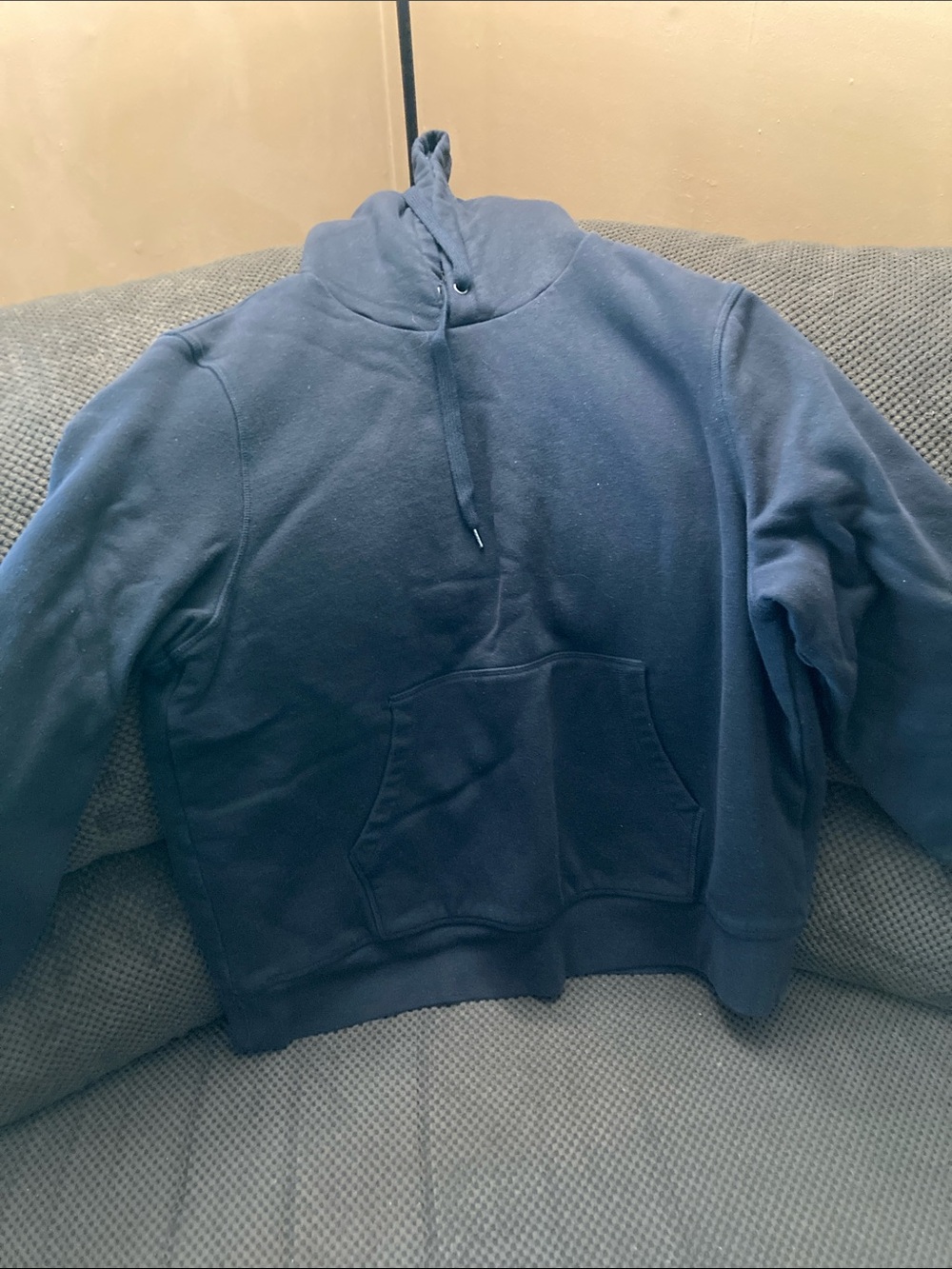 Mens sherpa hoodie black size XL